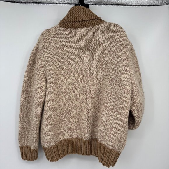 Vintage 1970s Cowichan Zip-up Sweater Jacket Casual Sporty Knit Cardigan Retro A - Picture 9 of 12